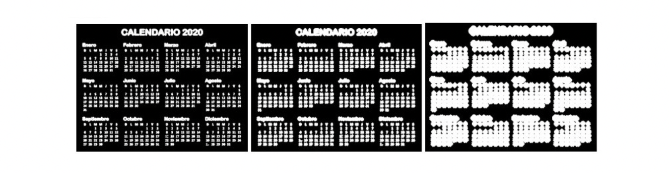 Figure 4 - Calendar with dilations